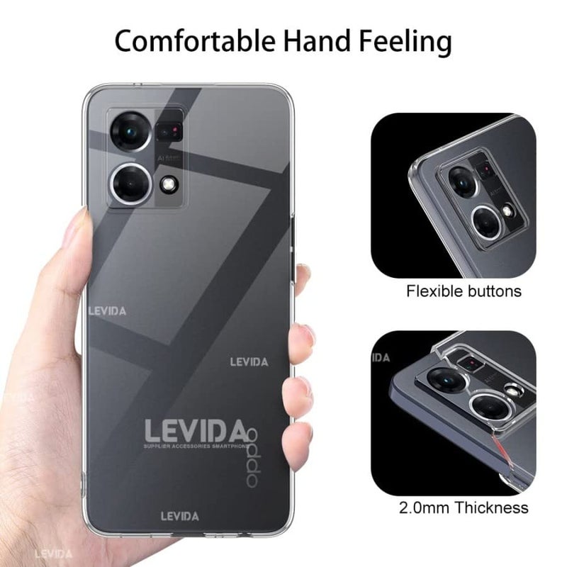 REALCASE Silicone Crystal Clear Back Cover Case For Oppo F21 Pro 4G / F21S Pro 4G | 360 Degree Protection | Transparent Back Cover Case For Oppo F21 Pro 4G / F21S Pro 4G - Image 3