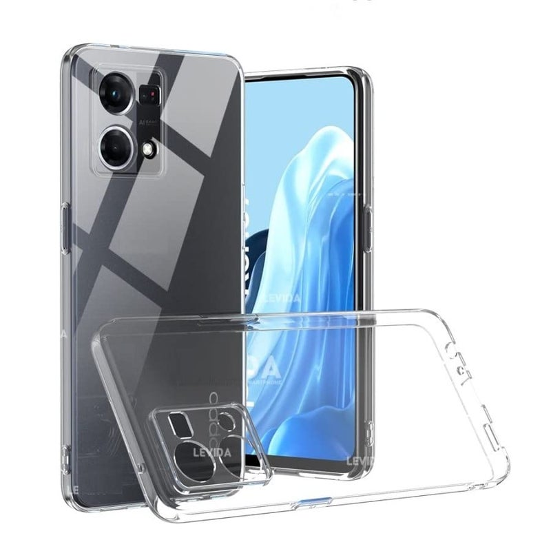 REALCASE Silicone Crystal Clear Back Cover Case For Oppo F21 Pro 4G / F21S Pro 4G | 360 Degree Protection | Transparent Back Cover Case For Oppo F21 Pro 4G / F21S Pro 4G - Image 1