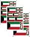 vmcoatdu Kuwait Flag Laser Printing Sticker 3 Pcs Decal in Multiple Sizes Stickers Green Kuwait - Image 2