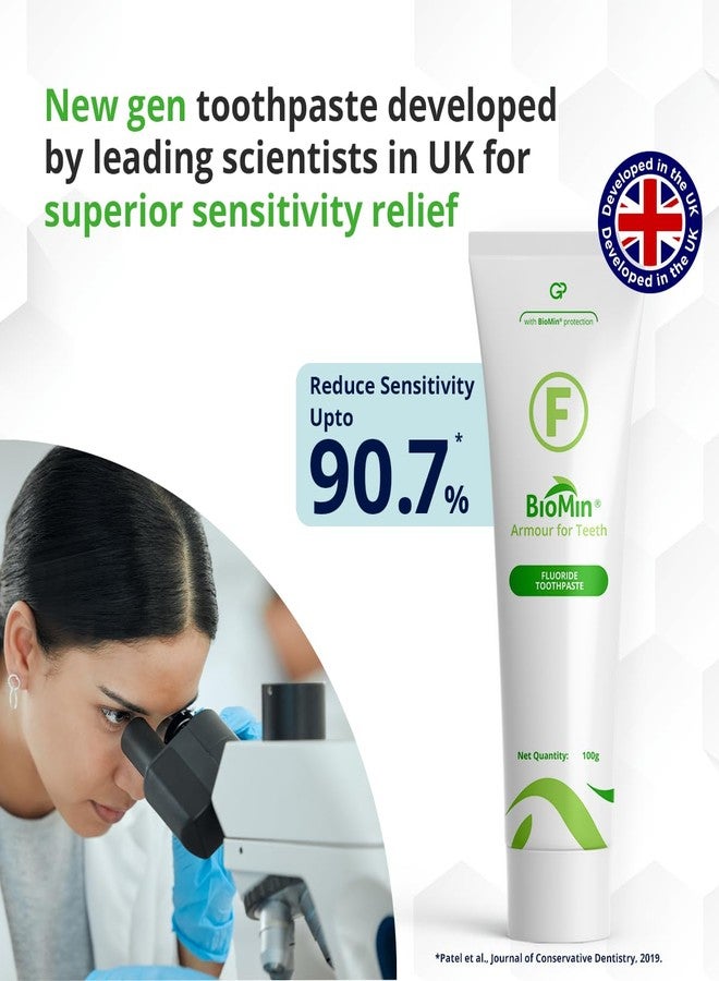 Biomin F Sensitivity Toothpaste 100g | Clinically Proven Long-Lasting Relief from Tooth Sensitivity | Enamel Repair with Bioactive Technology | Internationally Recommended - Image 2