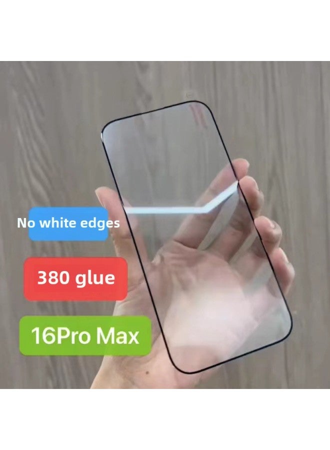 Applicable To Apple 16 Tempered Film Iphone15promax High Aluminum Anti-peep Film 14 Dust Mesh 13 Full Screen 12 Transparent-Color:High Aluminum Large Arc Full Screen Privacy Film-Size:iPhone16promax (special Version Thick Glue)  - Image 5