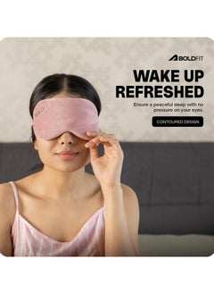BOLDFIT Super Soft Silk Blind Fold Eye Mask For Smooth and Comfortable Sleep With Adjustable Strap  - Image 3