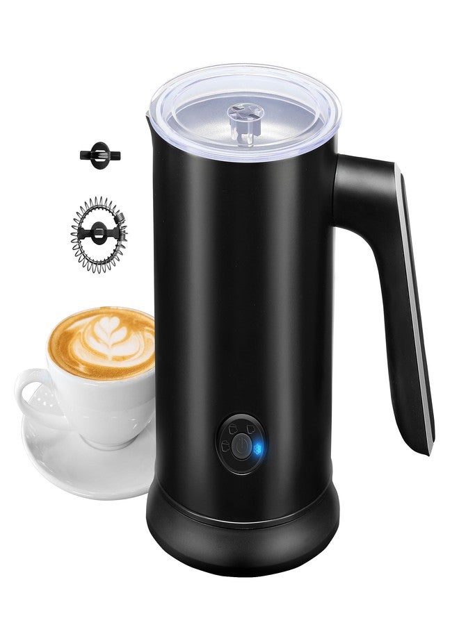 YSSOA Electric Milk Frother Handheld with Stainless Steel Stand Battery Operated Whisk Drink Mixer for Coffee, Frappe, Latte, Matcha, Hot Chocolate, Black (240ml/8.12oz, Classic Black) - Image 1