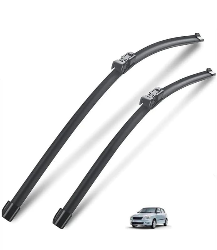 Front Wiper Blades Exact Fit Compatible with Skoda Fabia(Pack of 2)