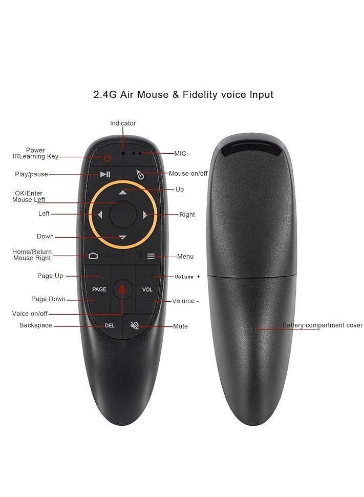 PopZa G10 Voice Air Fly Mouse, 2.4G Wireless 6 Axis Gyroscope Air Mouse Remote Control, IR Learning Controller for Android TV Box T9 H96 Max X96 X88 Mini M8s A95x - Image 2