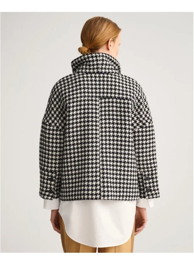 غانت Gant Houndstooth Cropped Jacket