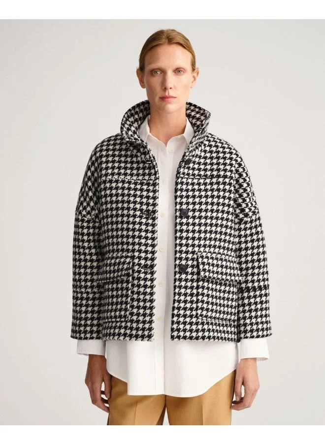 GANT Gant Houndstooth Cropped Jacket