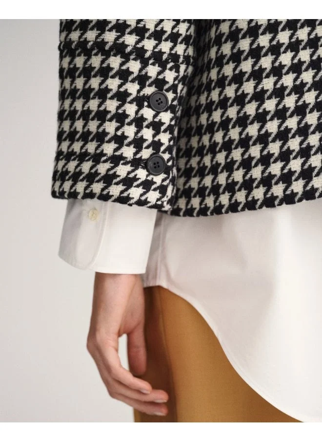 GANT Gant Houndstooth Cropped Jacket