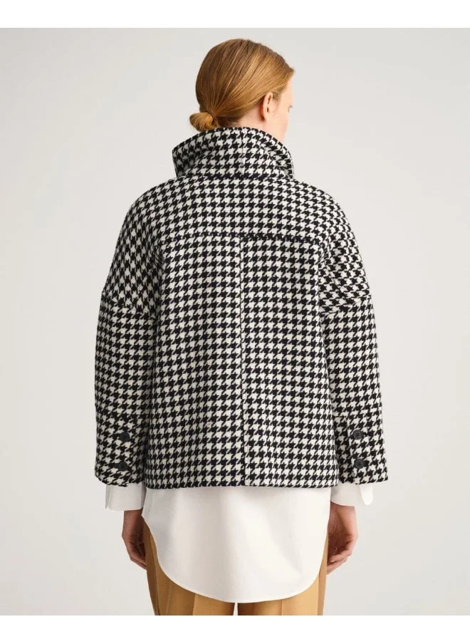 غانت Gant Houndstooth Cropped Jacket