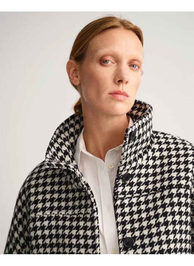GANT Gant Houndstooth Cropped Jacket