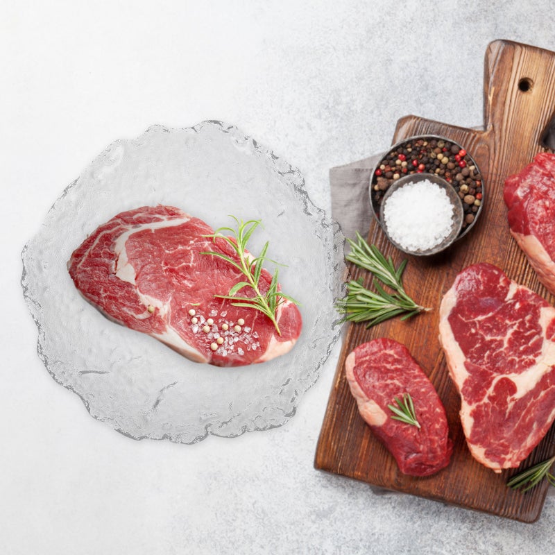 Steak Plate Western Food Steak Plate Glass Food Plate Pasta Salad Tray - Image 3