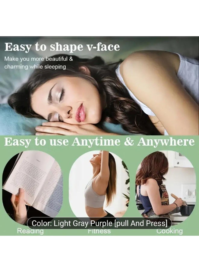 BOLREUS 1 Pcs Adjustable V-Line Lifting Face Mask-Reusable, Breathable Facial Shaping Bandage With Ear Holes For Double Chin Reduction & Contour Tightening, Comfortable Fit For All-Day Wear, Face Care Accessories, Double Chin Solution, Fabric Construction - Image 3