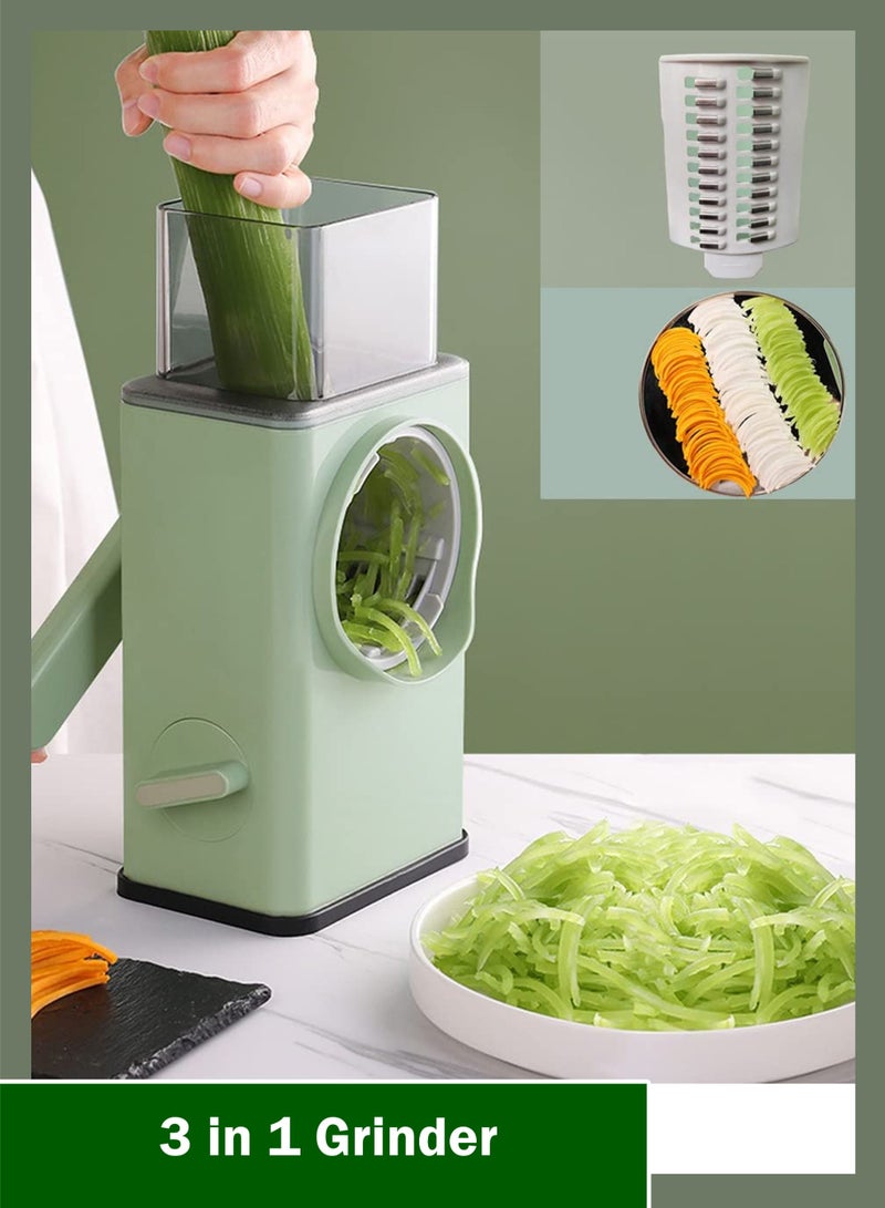 Toshionics 3-in-1 Multifunctional Vegetable Cutter, Slicer, Shredder and Grinder with 40% Larger Feeder Chute, Stainless Steel Blades and Strong Suction Base - Image 3