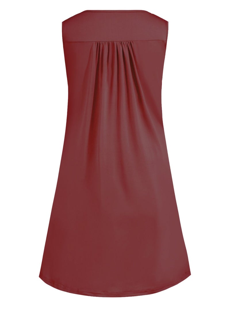 Loquat Fashion Simple Vest Casual Sleeveless Dress - Image 2