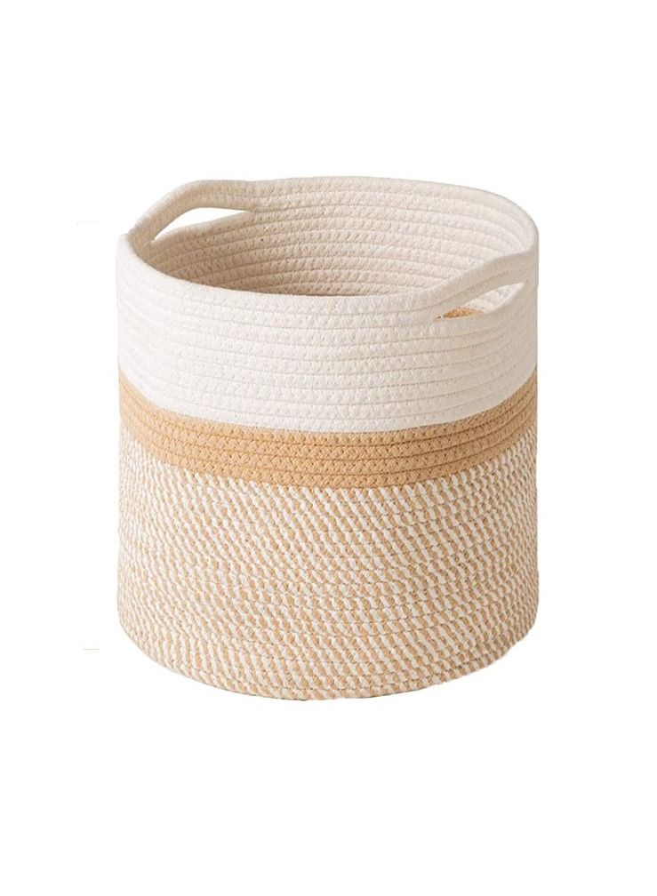 Y&D Multi-Functional Cotton Rope Woven Storage Basket 25*25cm - Image 1