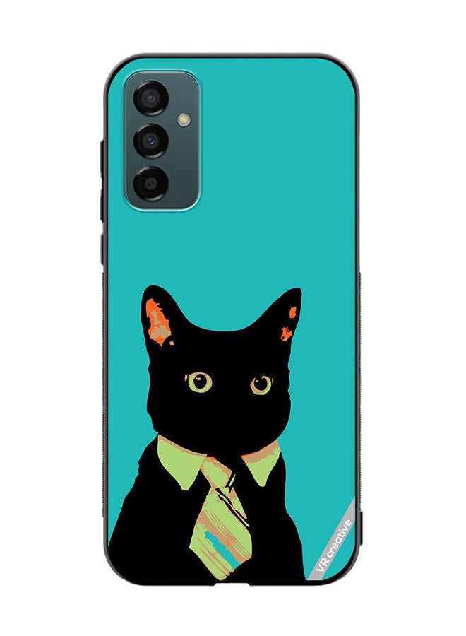 VR CREATIVE Protective Case Cover For Samsung Galaxy F23 Business Cat Design Multicolour - Image 1