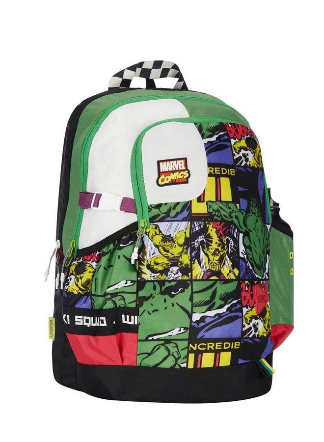 WILDCRAFT Wildcraft Wiki Squad 3 34L Backpack Marvel Hulk Green (13004) - Image 2
