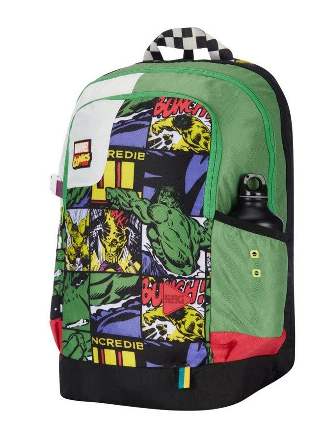 WILDCRAFT Wildcraft Wiki Squad 3 34L Backpack Marvel Hulk Green (13004) - Image 3