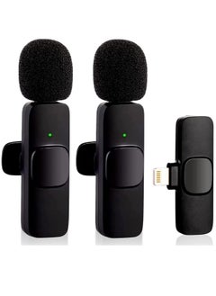 Generic Wireless Microphone for iPhone iPad- Plug-Play Wireless Lavalier Mic with 2 Microphone for Phone Video Recording- Interview- Vlog- Auto Sync and Noise Reduction- 2.4G  - Image 1