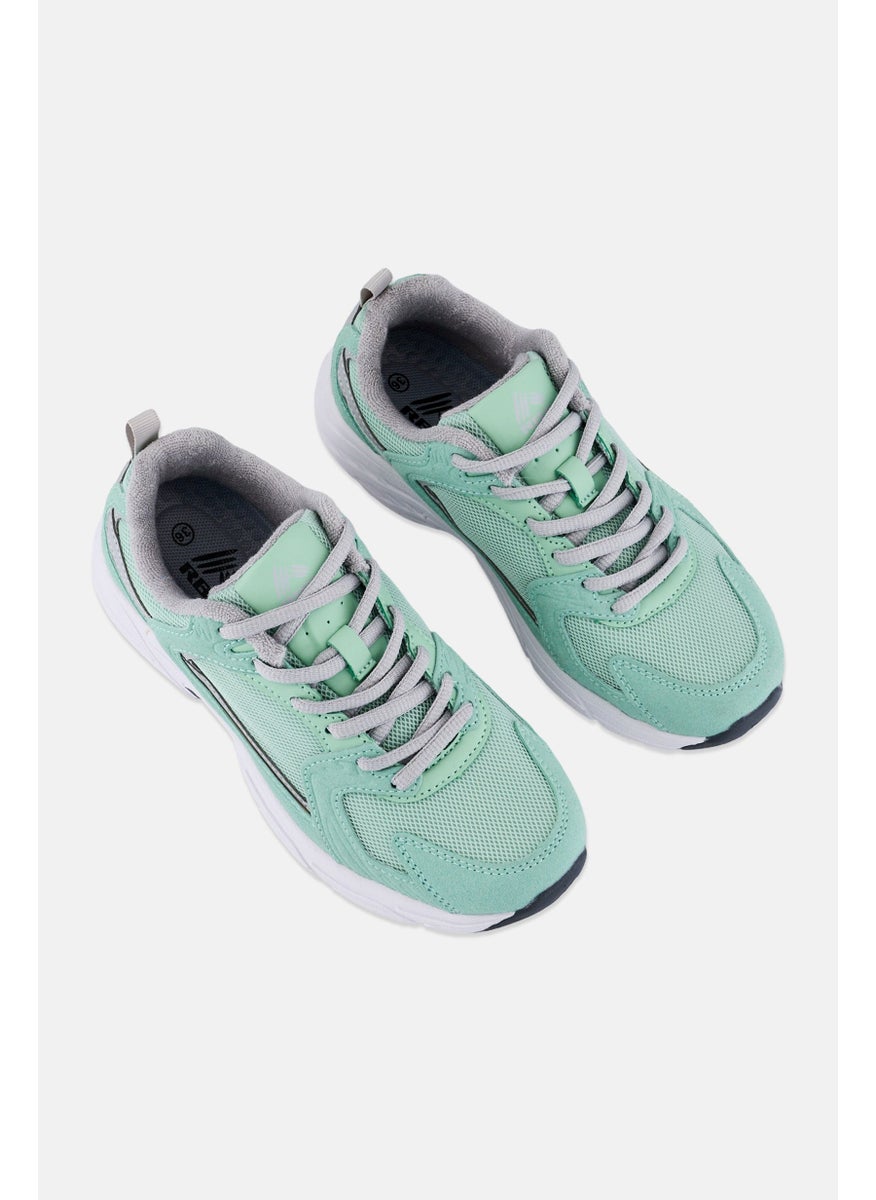 RBX Women Brand Logo Lace Up Outdoor Shoes, Mint Green  - Image 4