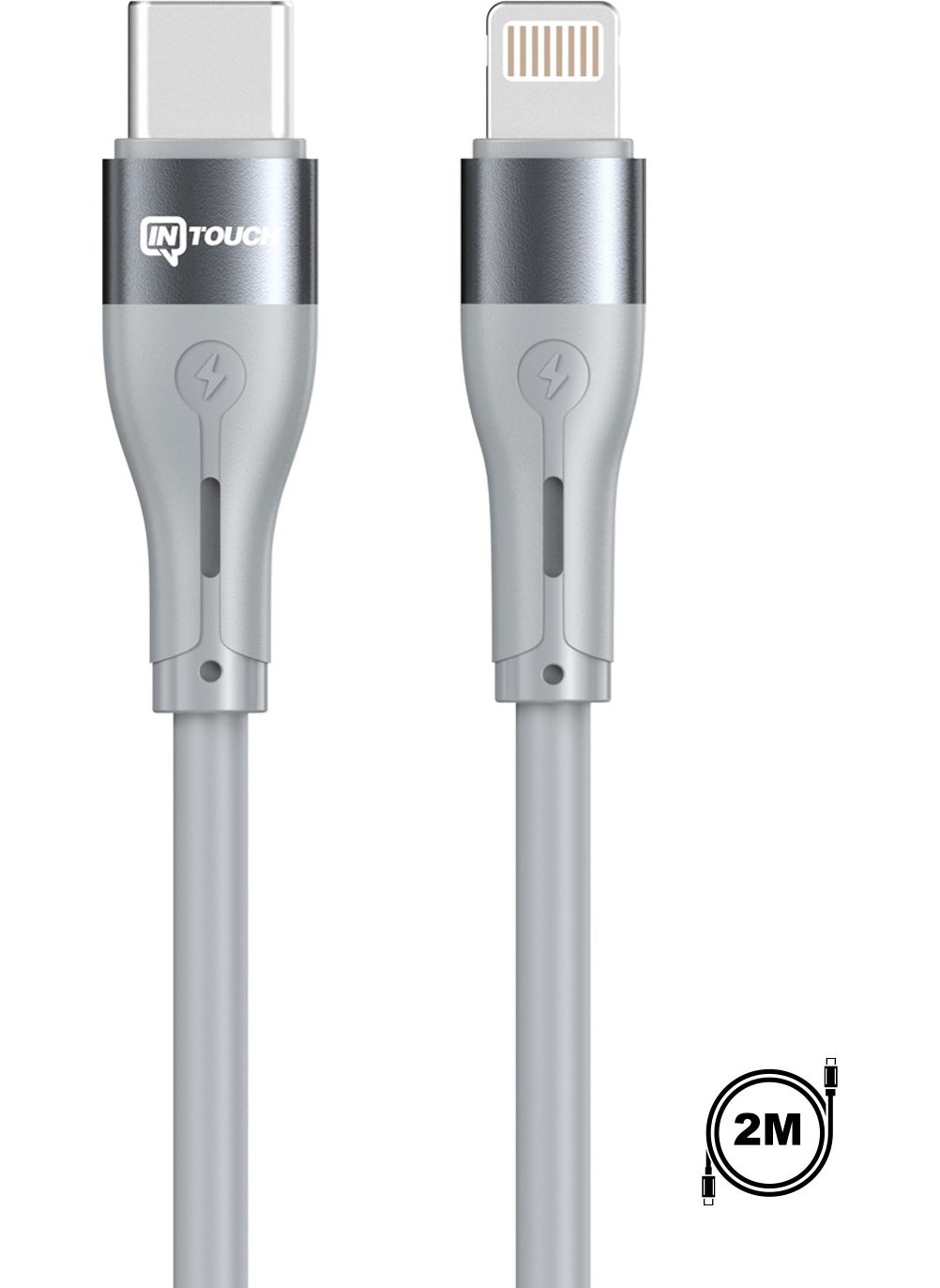 Intouch Fleet Type-C Lightning 65W PD Charging and Data Cable 2m  - Image 1