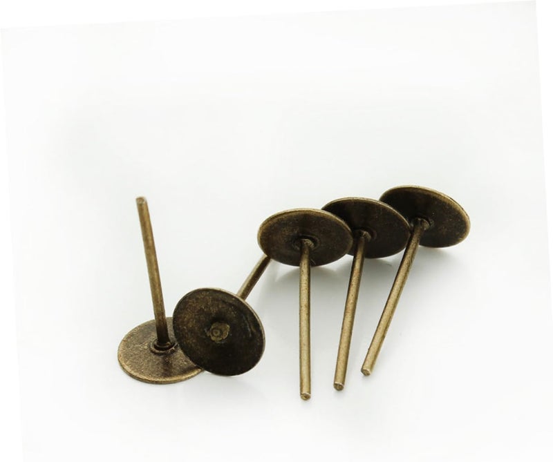 Healeved 800pcs Iron Plating Ear Needle Base Holder Earring for Women Stud Earrings Ear Decor Women - Image 3