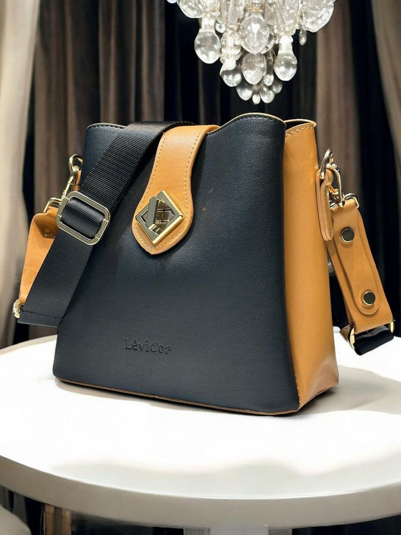 Levidor Special Color Handbag and Shoulder Bag Designed Faux Leather Women's Shoulder Bag 930167.SYHCML  - Image 1