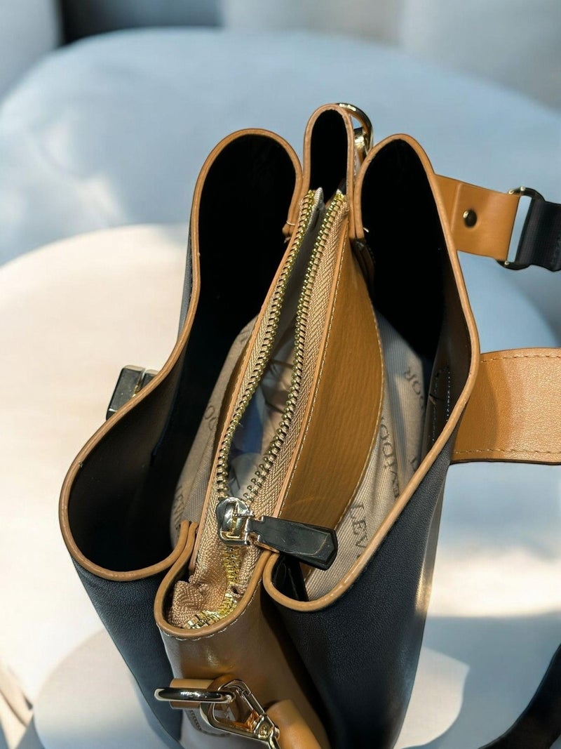 Levidor Special Color Handbag and Shoulder Bag Designed Faux Leather Women's Shoulder Bag 930167.SYHCML  - Image 4