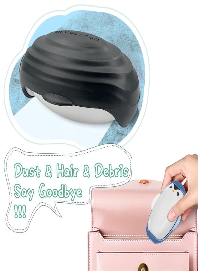 EQUNROY 2Pcs Reusable Lint Roller Set, Portable Mini Travel Lint Roller, Washable Sticky Roller, Mini Pet Hair Removal Tool,Easy Removing Hair on Clothes Sofa Bed Carseat (4.2X2.9 inch) - Image 3