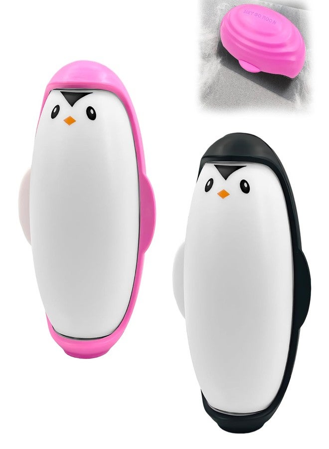EQUNROY 2Pcs Reusable Lint Roller Set, Portable Mini Travel Lint Roller, Washable Sticky Roller, Mini Pet Hair Removal Tool,Easy Removing Hair on Clothes Sofa Bed Carseat (4.2X2.9 inch) - Image 1