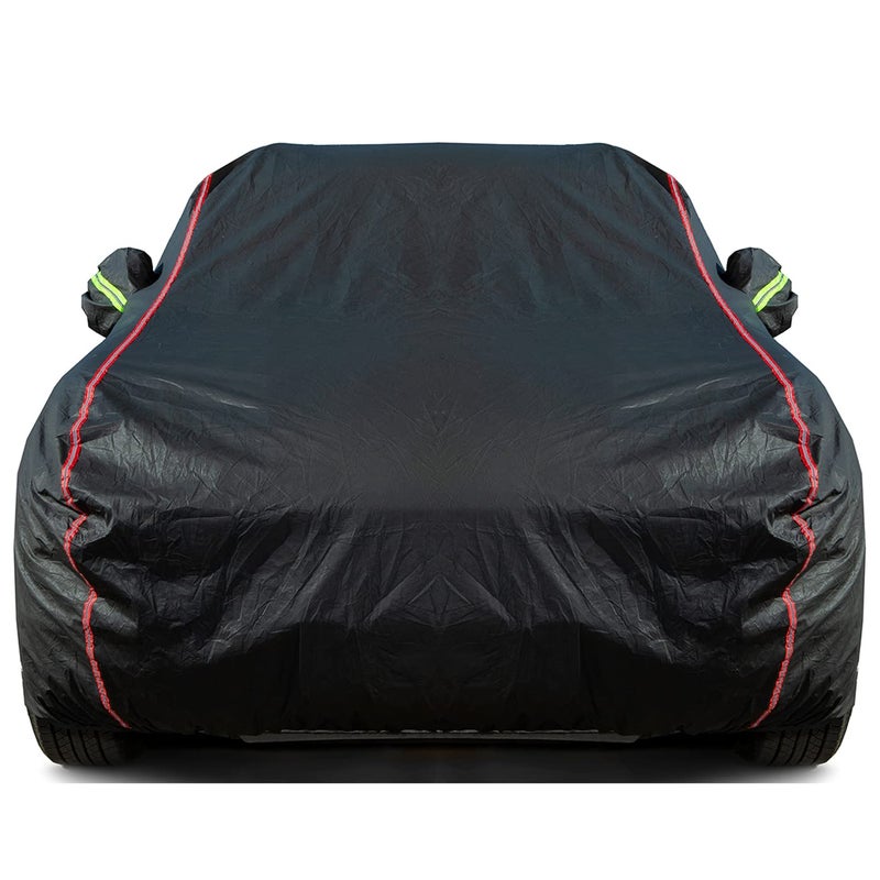 QUYDDC Breathable New Material Waterproof Car Cover Locks and Zipper Doors Sunscreen Waterproof UV Prevention Snowproof Wind and WindproofSuitable for Indoor Outdoorfor Sedan 197 to 208 B4