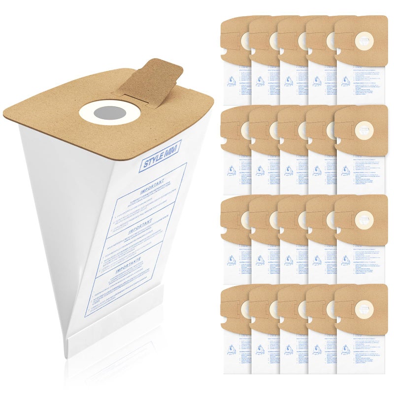 isinlive 20 Pack Style MM Vacuum Bags Compatible with Eureka Style MM Eureka Mighty Mite 3670 and 3680 Series Canister Vacuums, Replaces Part # 60295, 60295A, 60295B 60295C, 60296 & 60297A - Image 1