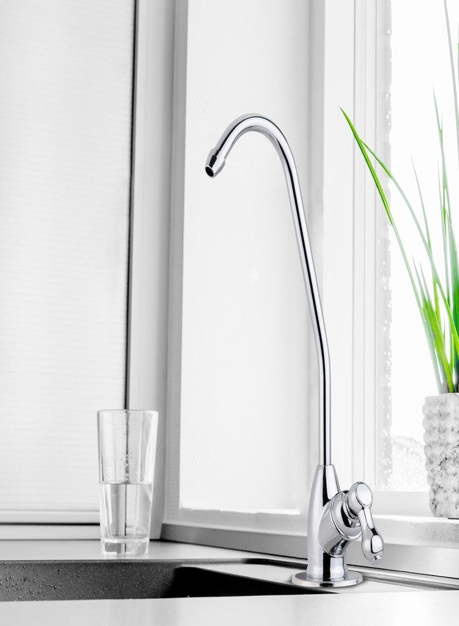 آي سبرينج صنبور فلتر مياه iSpring GS1 بتقنية التناضح العكسي RO الخالي من الرصاص بنسبة 100%، يناسب معظم أنظمة فلترة المياه، صنبور RO بمقبض واحد بدون فجوة هوائية، لمسة نهائية من الكروم - Image 2