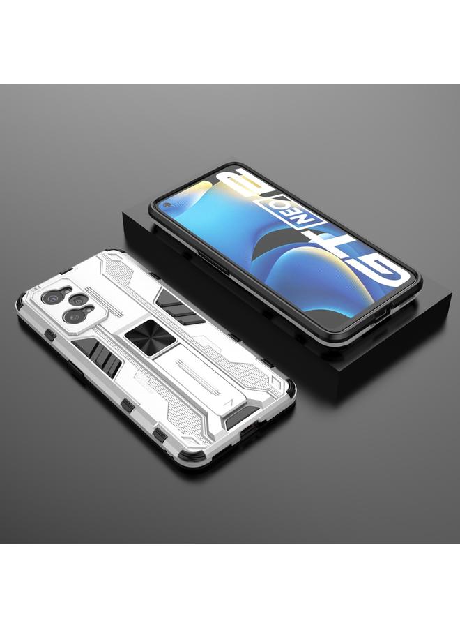 S-TOP Case For OPPO Realme GT Neo2 5G Supersonic PC + TPU Shock-proof Phone Case with Holder - Image 2
