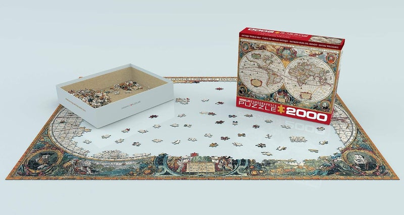 EuroGraphics Antique World Map Jigsaw Puzzle - 2000 Pieces - Image 3