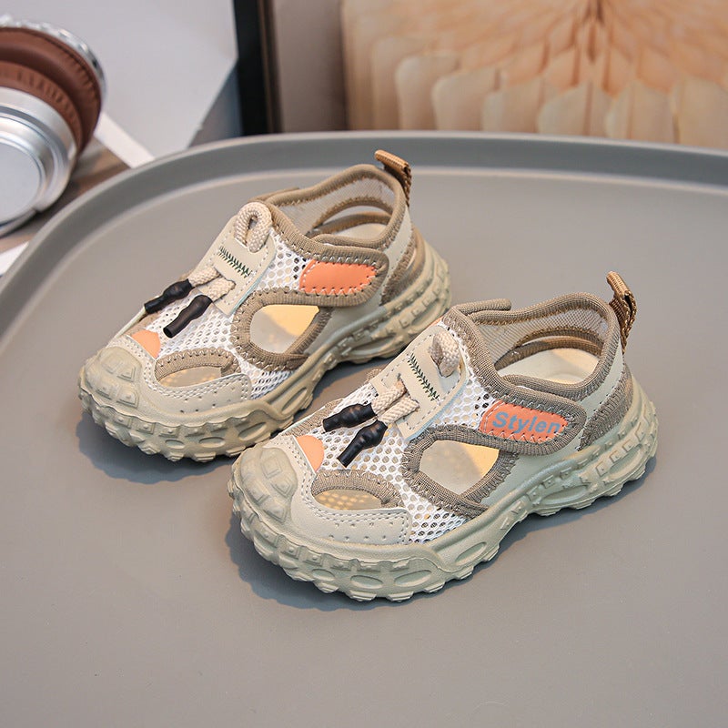 2025 Fashion Closed-Toe Sandals For Baby Boys, Soft Sole Beach Sandals For Toddlers, Children'S Shoes - Image 5