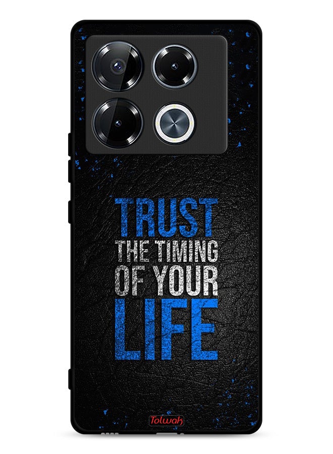 Tolwak Infinix Note 40 Pro 5G Protective Case Cover Trust The Timing Of Your Life - Image 1
