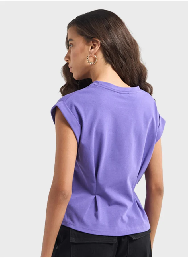 FAV Pleat Detail T-Shirt