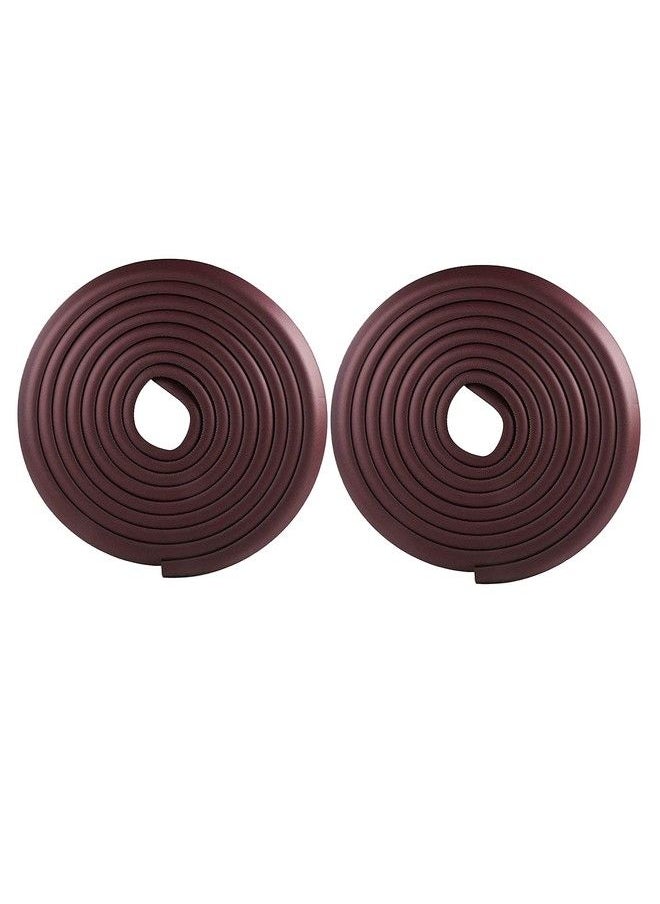 The Little Lookers - Baby Proofing 2 Metre L Shaped Edge Guards Roll ; Child Safety Edge Protectors ; Safety Accessories With Adhesive Tape For Babies;Kids;Children (Brown Pack Of 2) - Image 1