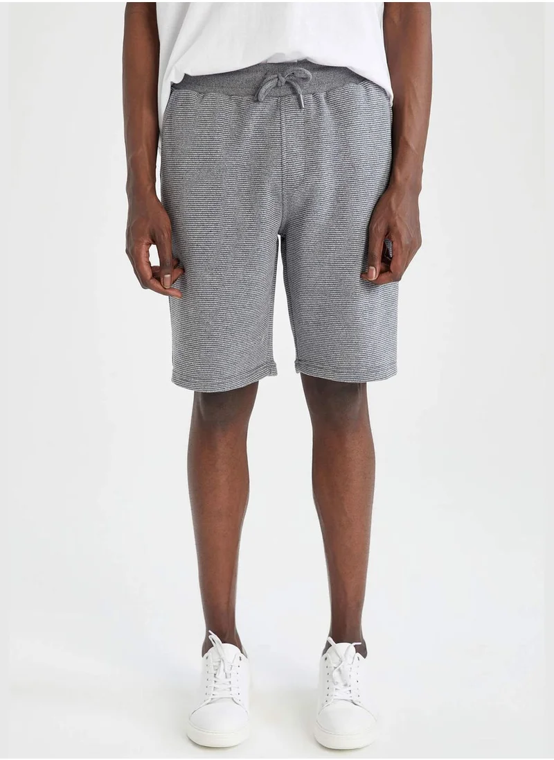 ديفاكتو Slim Fit Tie Waist Midi Short