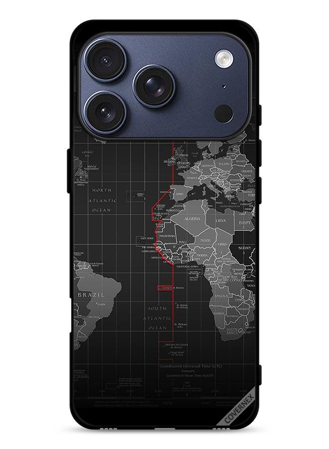 Covernex Apple iPhone 17 Pro Protective Case Cover World Map - Image 1