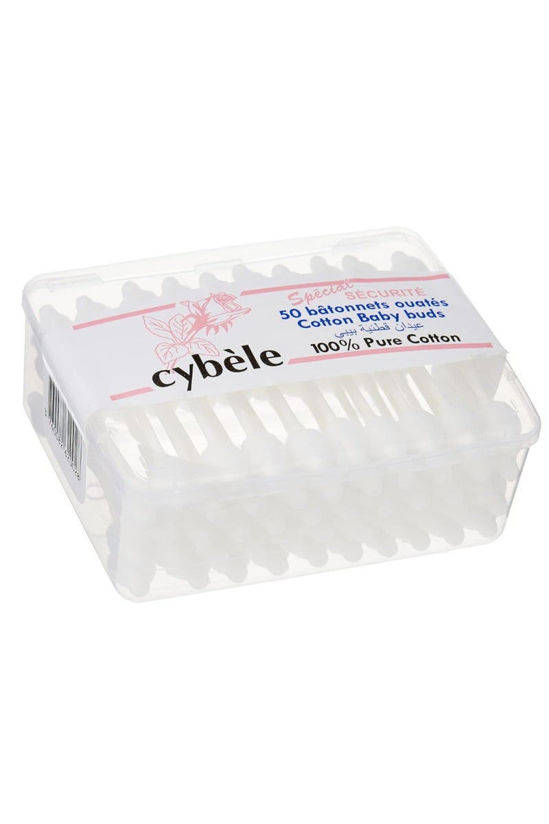 CYBELE Cybele Cotton Buds Safety | 50's Pack | Ultra-Safe Cotton Swabs for Everyday Use - Image 2