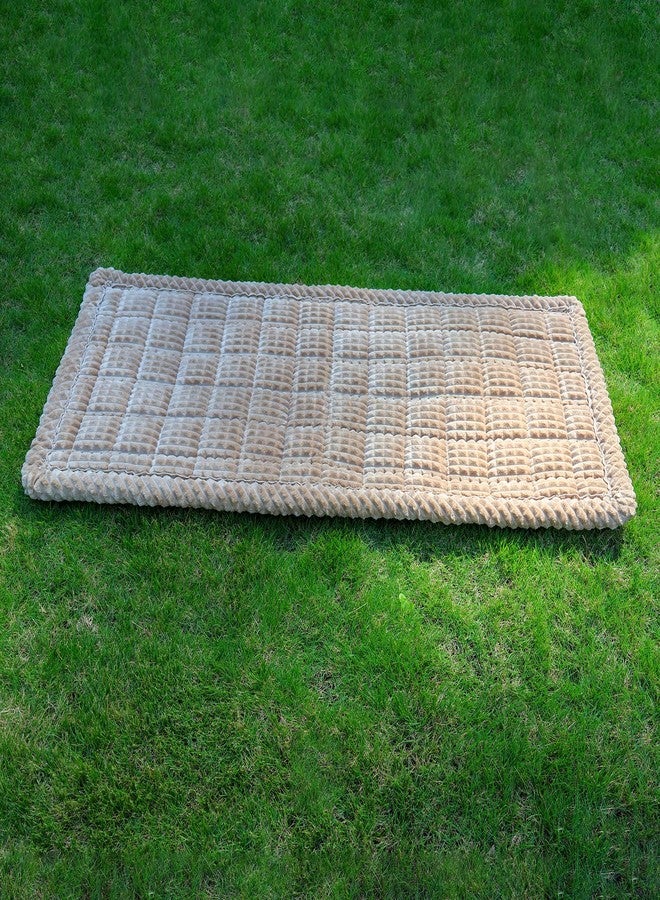 HOMEREFROM Washable Large Dog Bed for Cars, Dog Car Seat Cover for Backseat, Anti-Slip Pet Sleeping Mat, Car Seat Protector, Travel Pet Pad for Trucks and SUV (Brown, 24.8" x 54") - Image 2