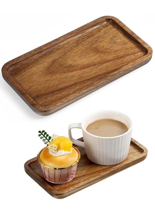 Bathroom Vanity Tray, Acacia Wood Soap Dispenser Tray, Toilet Tank Tray, Kitchen Tray, Comestic Holder Bathtub Organizer, Home Decor Ideal for Jewelry, Cosmetics, and Small Items - Image 1