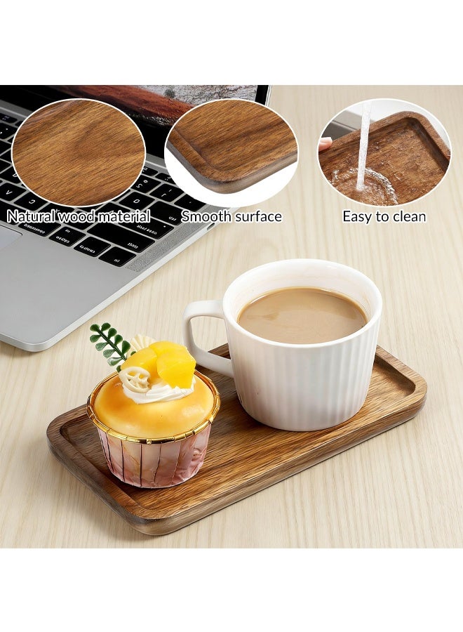 Bathroom Vanity Tray, Acacia Wood Soap Dispenser Tray, Toilet Tank Tray, Kitchen Tray, Comestic Holder Bathtub Organizer, Home Decor Ideal for Jewelry, Cosmetics, and Small Items - Image 3