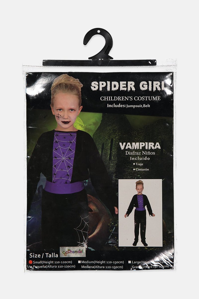 Chamdol Spider Girl Halloween Costume, Black - Image 1