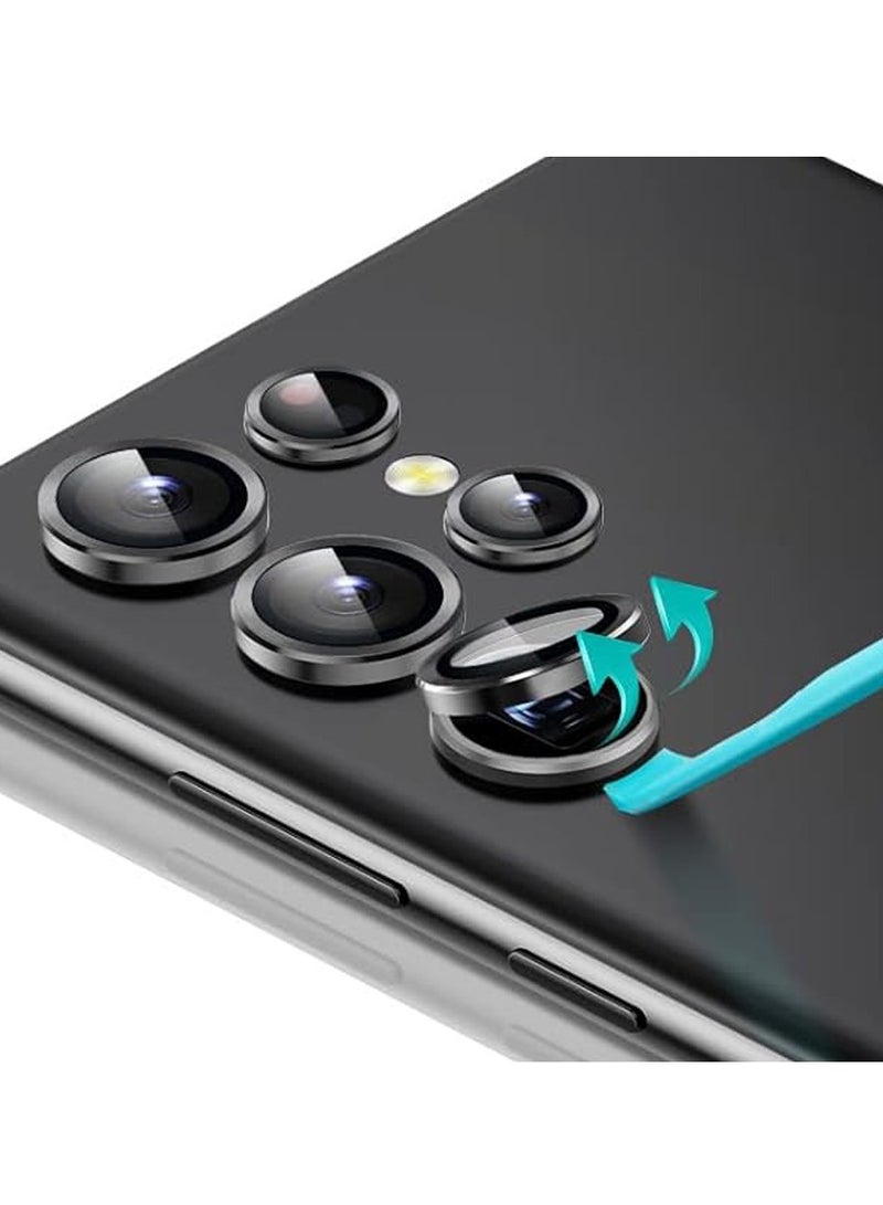 يو آر آر عدسة كاميرا URR AR المضادة للانعكاس متوافقة مع سامسونج S25 Ultra، توفر حماية ضد الخدوش، مقاومة للغبار، ومقاومة للماء، مع فتحات دقيقة (أسود) - Image 2