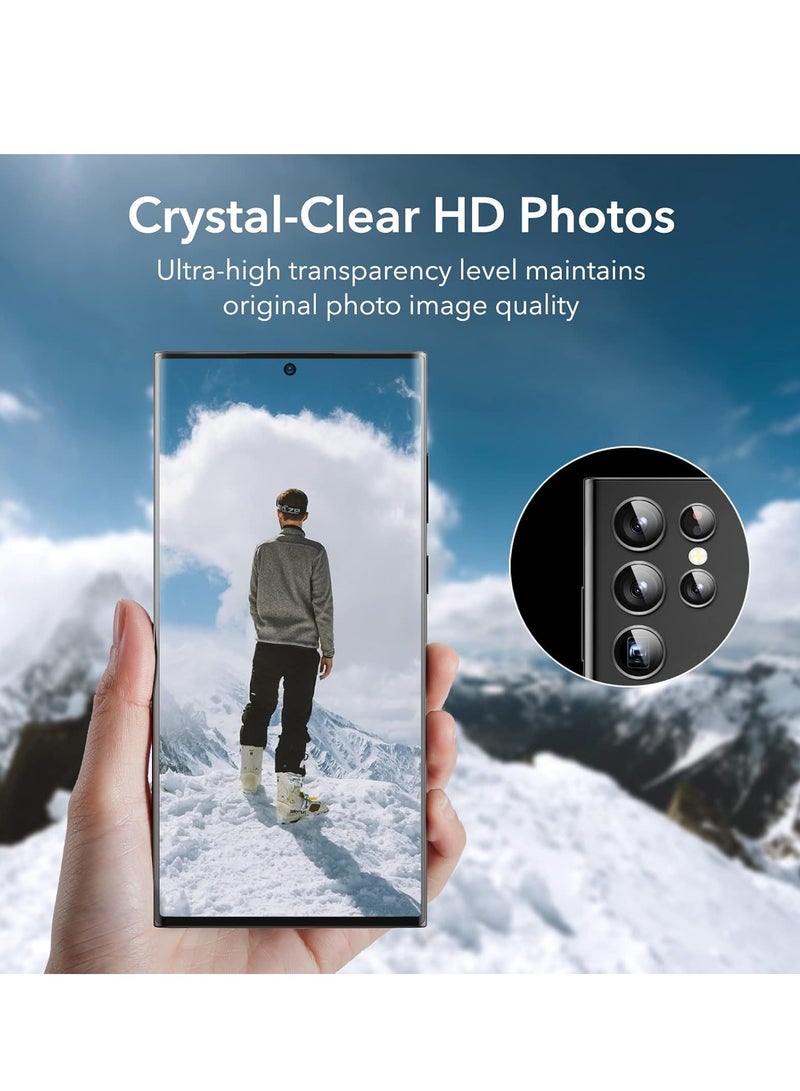 يو آر آر عدسة كاميرا URR AR المضادة للانعكاس متوافقة مع سامسونج S25 Ultra، توفر حماية ضد الخدوش، مقاومة للغبار، ومقاومة للماء، مع فتحات دقيقة (أسود) - Image 3