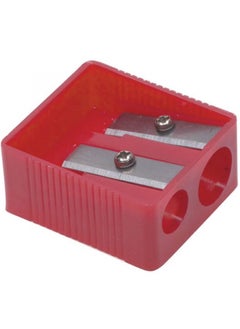 Generic Double Pencil Sharpener - Red 