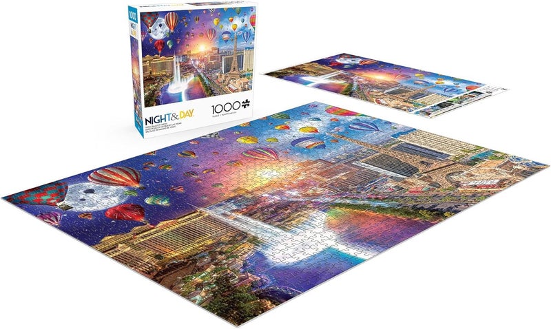 Buffalo Games - Lars Stewart - Vegas Balloon Show - 1000 Piece Jigsaw Puzzle for Adults -Challenging Puzzle Perfect for Game Nights - Finished Size is 26.75 x 19.75 - Image 4